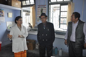 The Governor of Arunachal Pradesh Shri JP Rajkhowa visited the General Hospital of East Siang District on 1st March 2016.